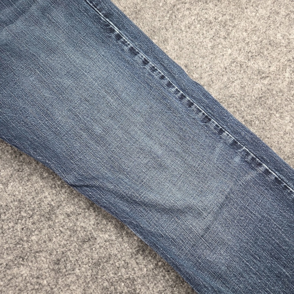 American Eagle Jeans Men 34x34 Straight Medium Wash Blue Denim Button Fly - Picture 8 of 16